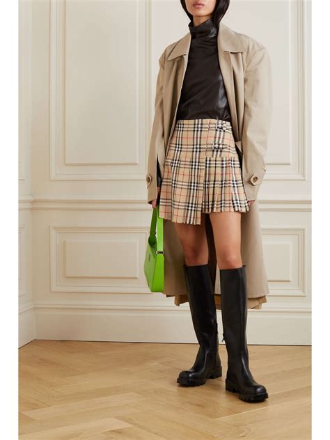 burberry mini skirts|burberry plaid pleated skirt.